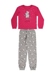 Conjunto Pijama Infantil Blusa com Estampa que Brilha no Escuro e Calça - Boca Grande